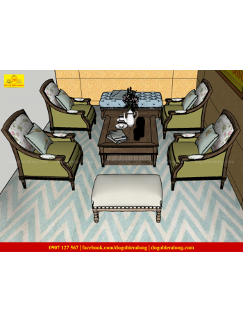 BỘ BÀN GHẾ SOFA CỔ ĐIỂN SFSCĐ-01