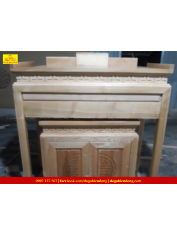 BỘ BÀN THỜ GỖ SỒI NGA BTCC-01