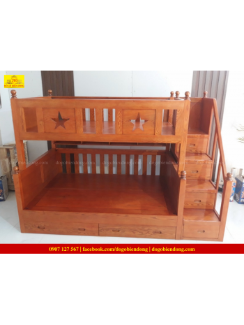 GIƯỜNG TẦNG GỖ SỒI GTS-02