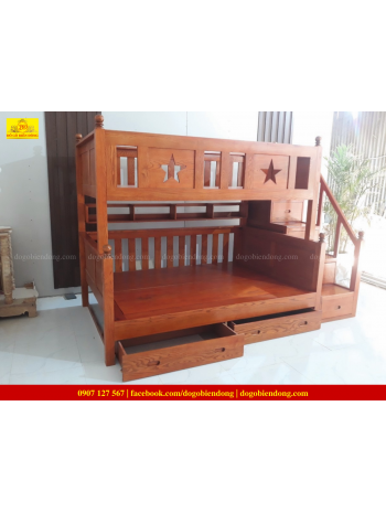 GIƯỜNG TẦNG GỖ SỒI GTS-02